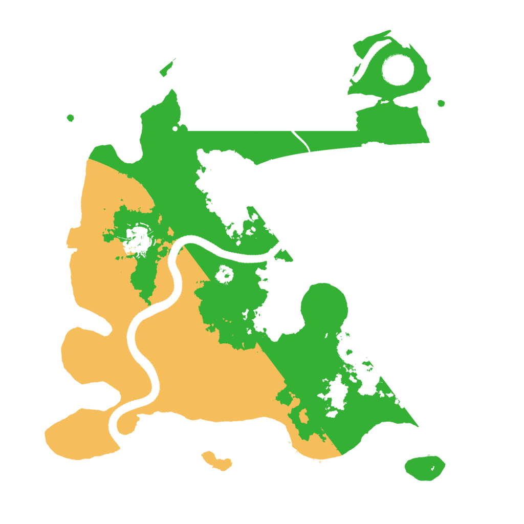 Biome Rust Map: Procedural Map, Size: 3000, Seed: 29122