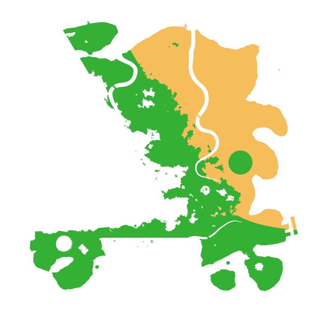 Biome Rust Map: Procedural Map, Size: 3500, Seed: 61047
