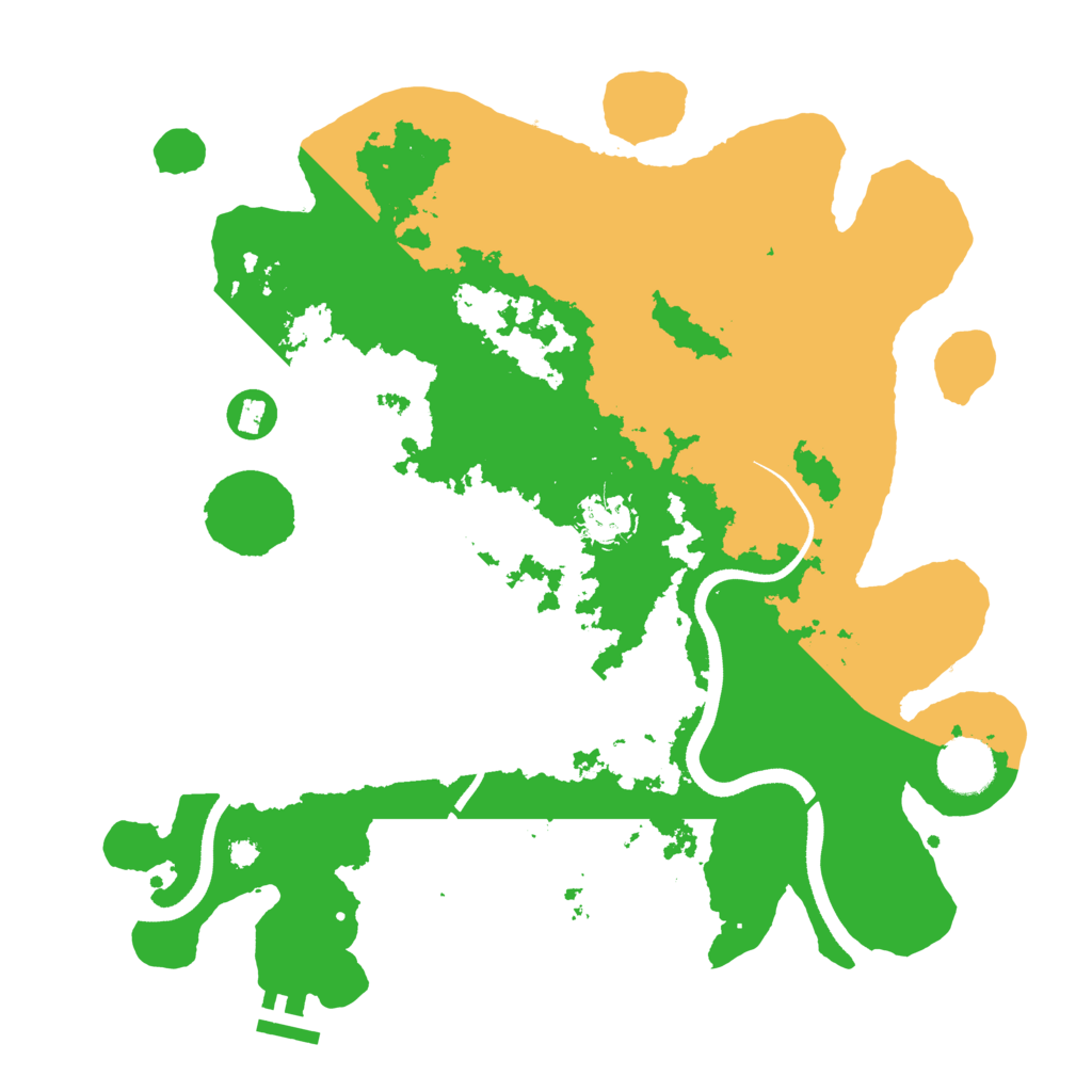 Biome Rust Map: Procedural Map, Size: 3500, Seed: 422371987