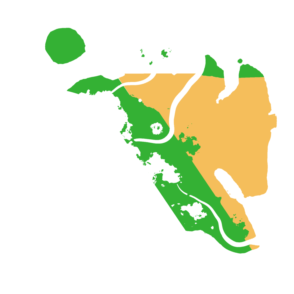 Biome Rust Map: Procedural Map, Size: 2500, Seed: 346929139