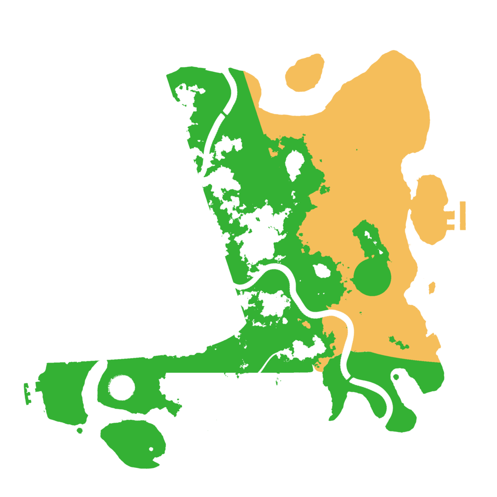 Biome Rust Map: Procedural Map, Size: 3500, Seed: 601637514