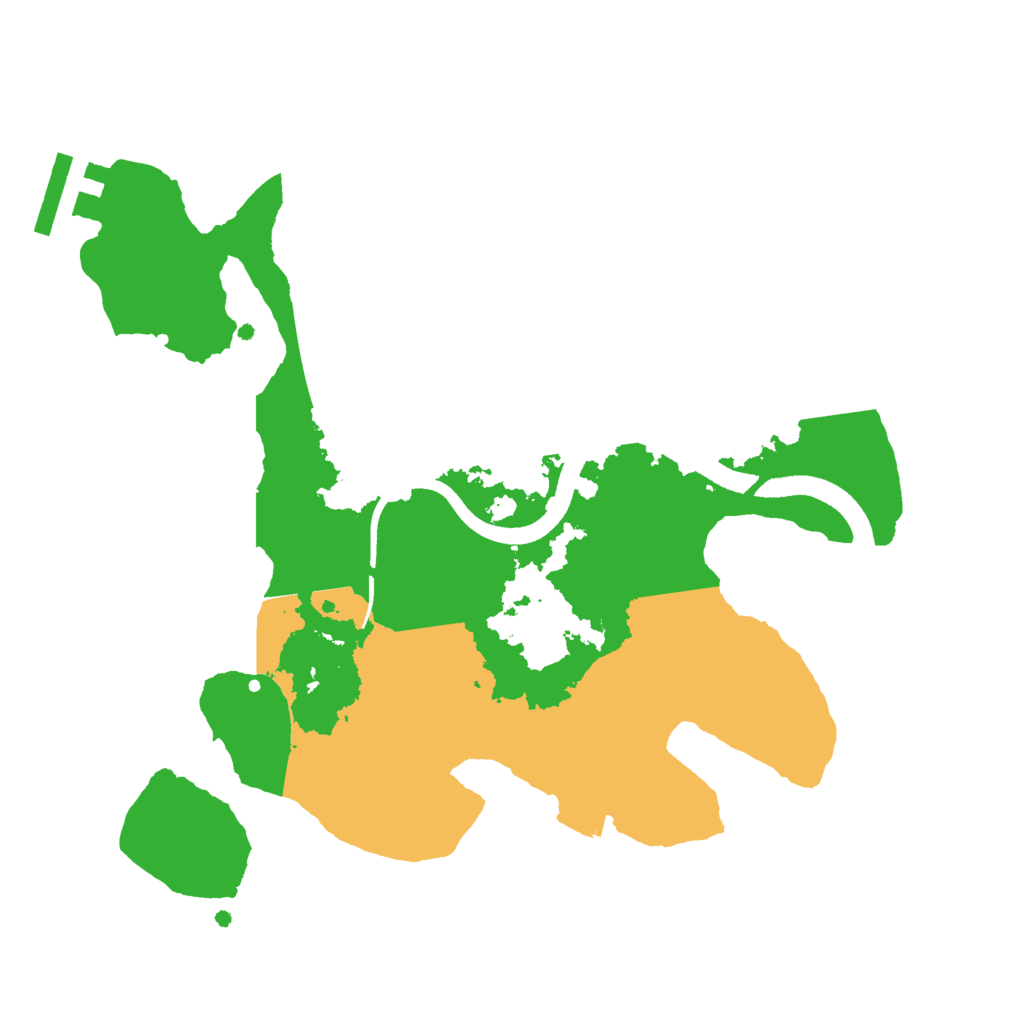 Biome Rust Map: Procedural Map, Size: 2500, Seed: 308828368