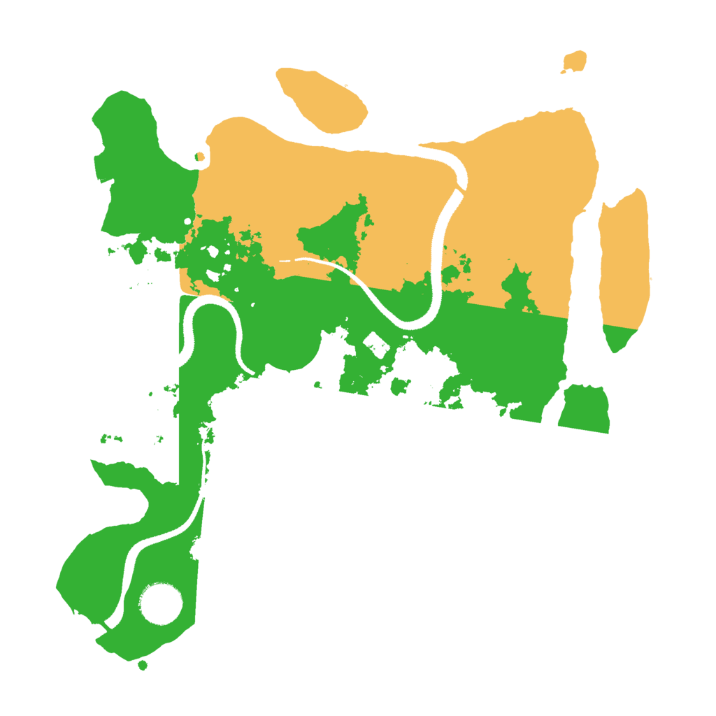 Biome Rust Map: Procedural Map, Size: 3000, Seed: 66283