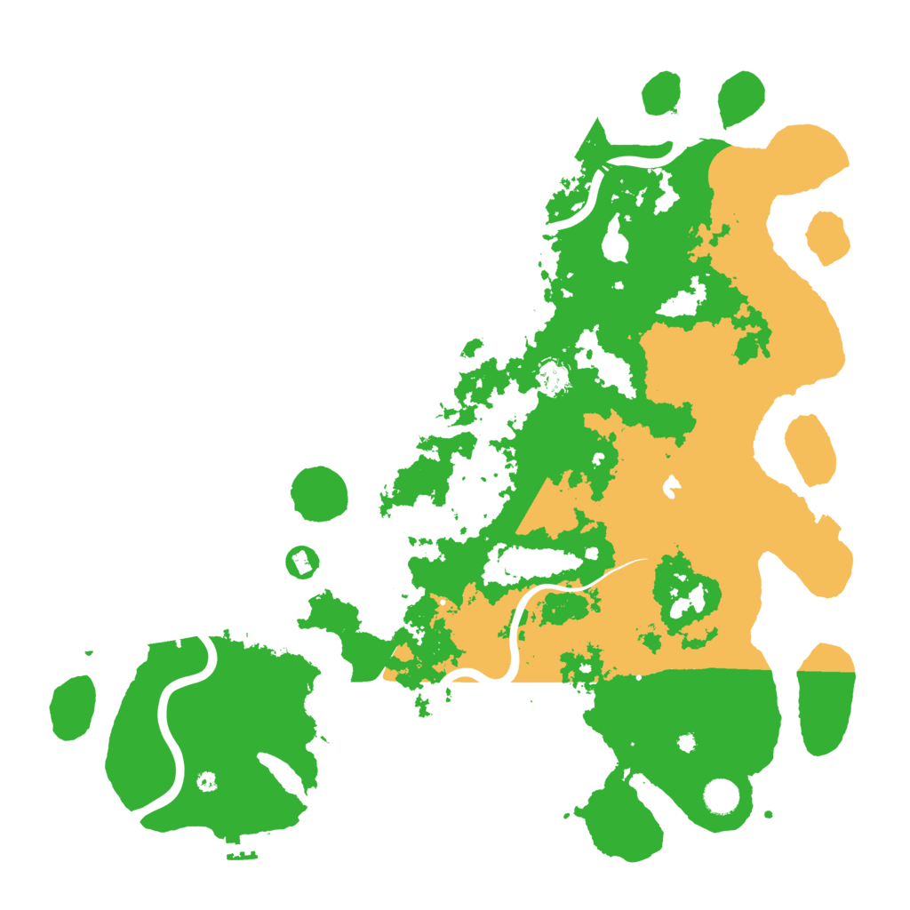 Biome Rust Map: Procedural Map, Size: 4500, Seed: 932729595