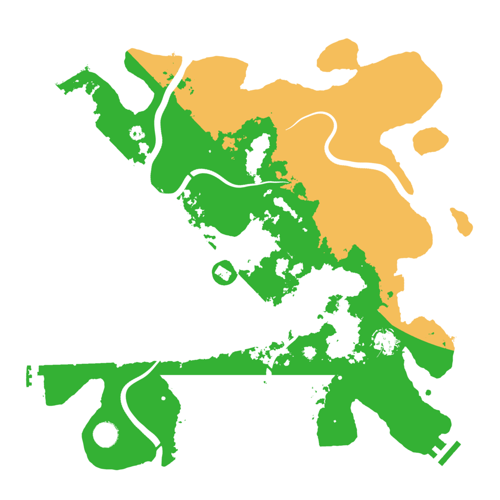 Biome Rust Map: Procedural Map, Size: 3500, Seed: 750440370