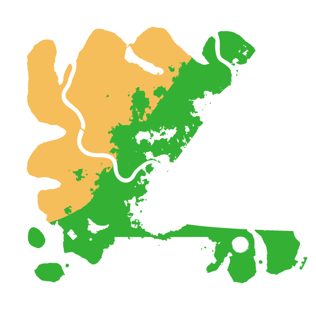 Biome Rust Map: Procedural Map, Size: 3500, Seed: 628940098