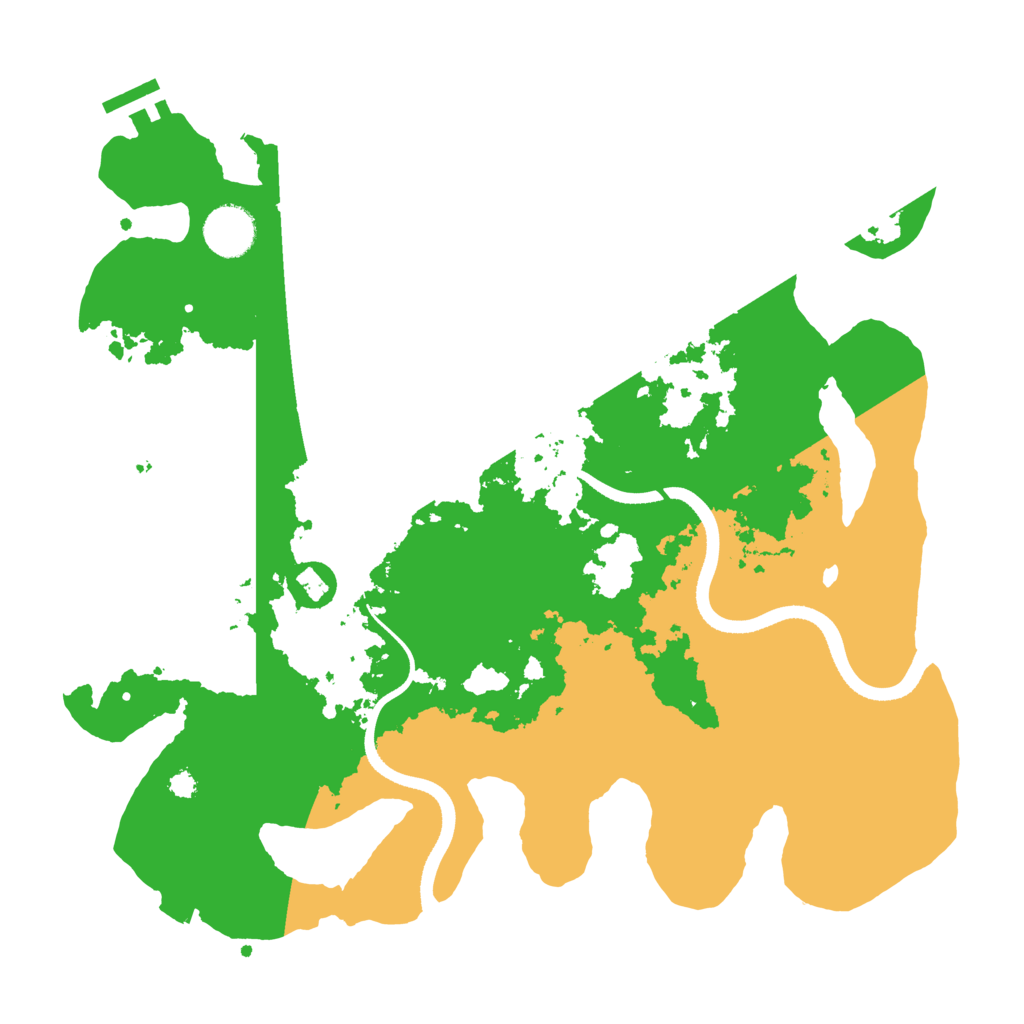 Biome Rust Map: Procedural Map, Size: 3500, Seed: 2022198217