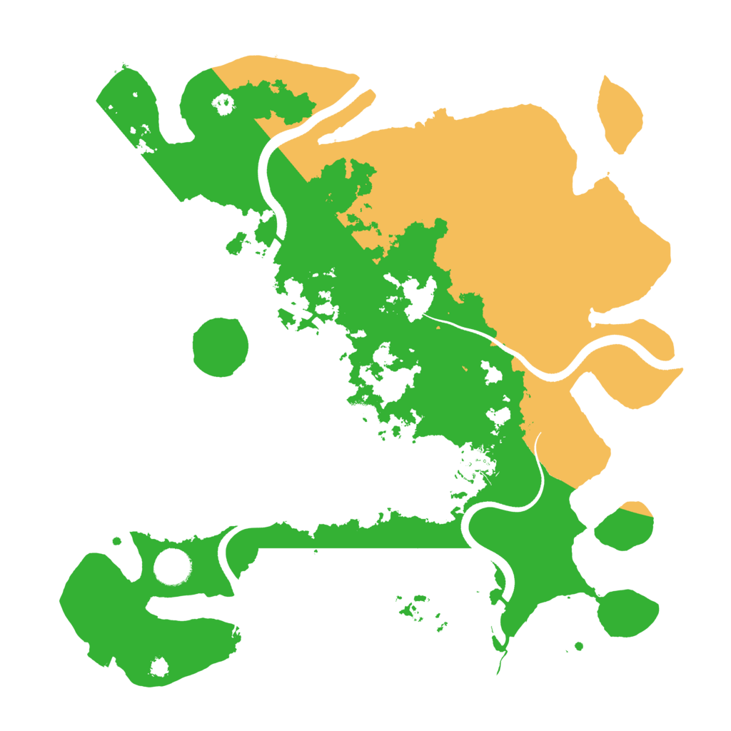 Biome Rust Map: Procedural Map, Size: 3500, Seed: 1051598731