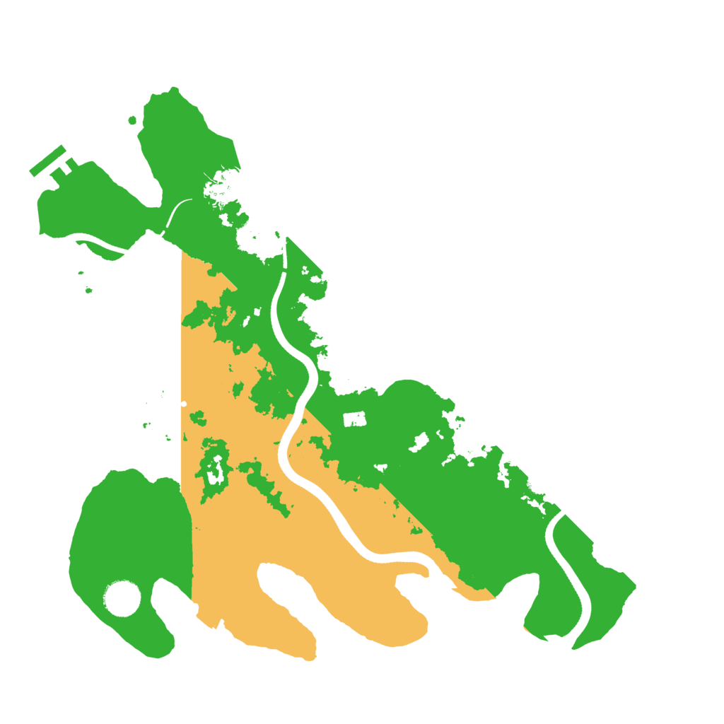 Biome Rust Map: Procedural Map, Size: 3495, Seed: 137917686