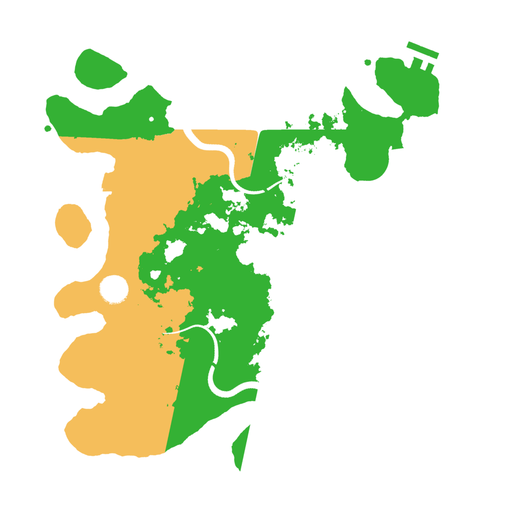 Biome Rust Map: Procedural Map, Size: 3200, Seed: 257714201