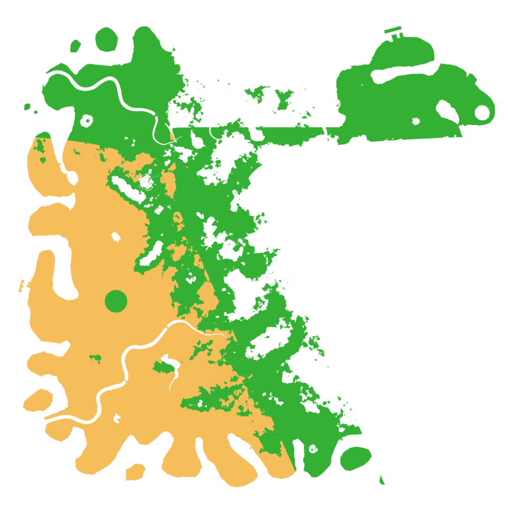 Biome Rust Map: Procedural Map, Size: 6000, Seed: 481985
