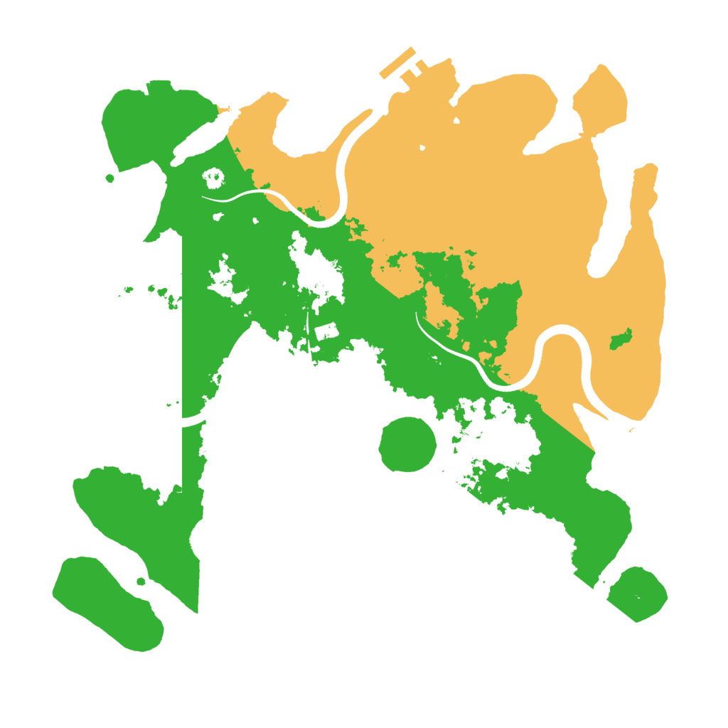 Biome Rust Map: Procedural Map, Size: 3500, Seed: 646924797