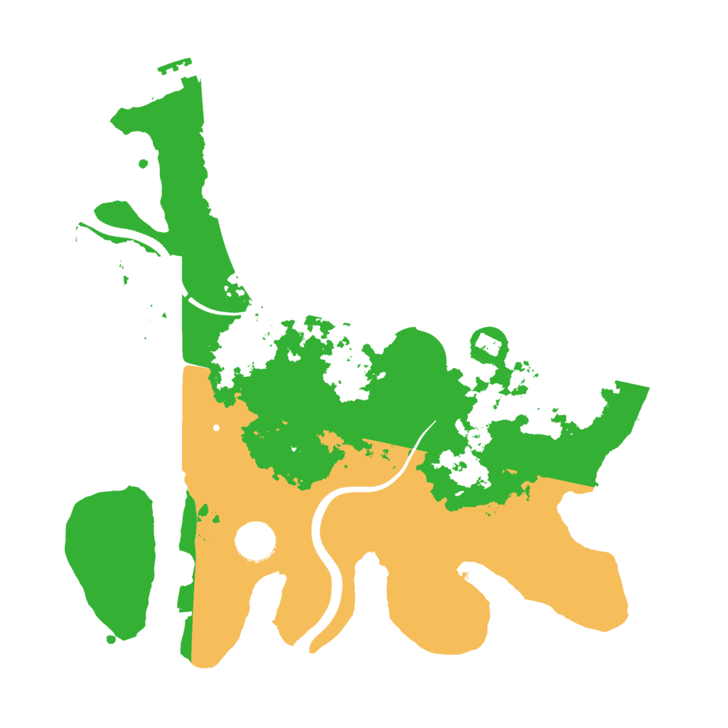 Biome Rust Map: Procedural Map, Size: 3200, Seed: 354507909