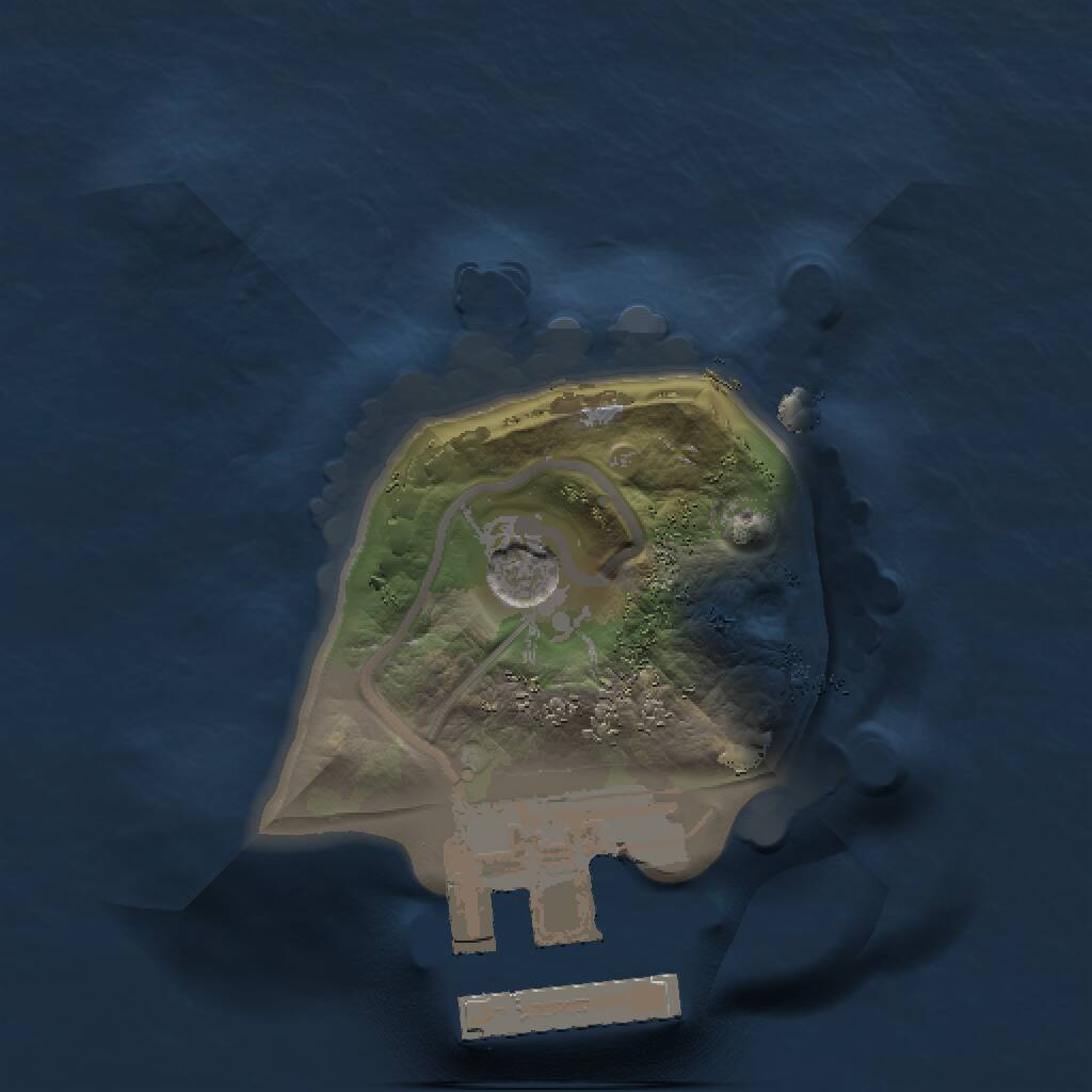 Rust Map: Procedural Map, Size: 1000, Seed: 18, 3 Monuments