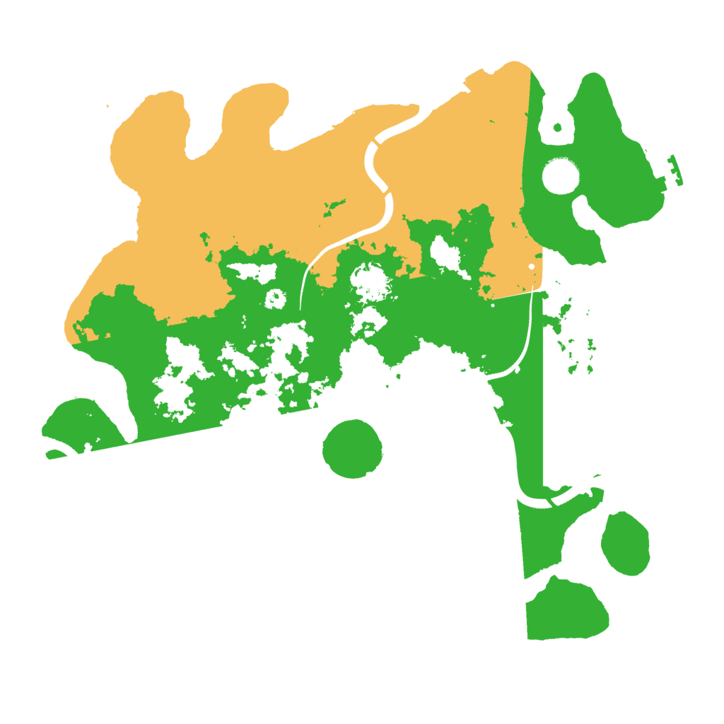 Biome Rust Map: Procedural Map, Size: 3500, Seed: 73932009