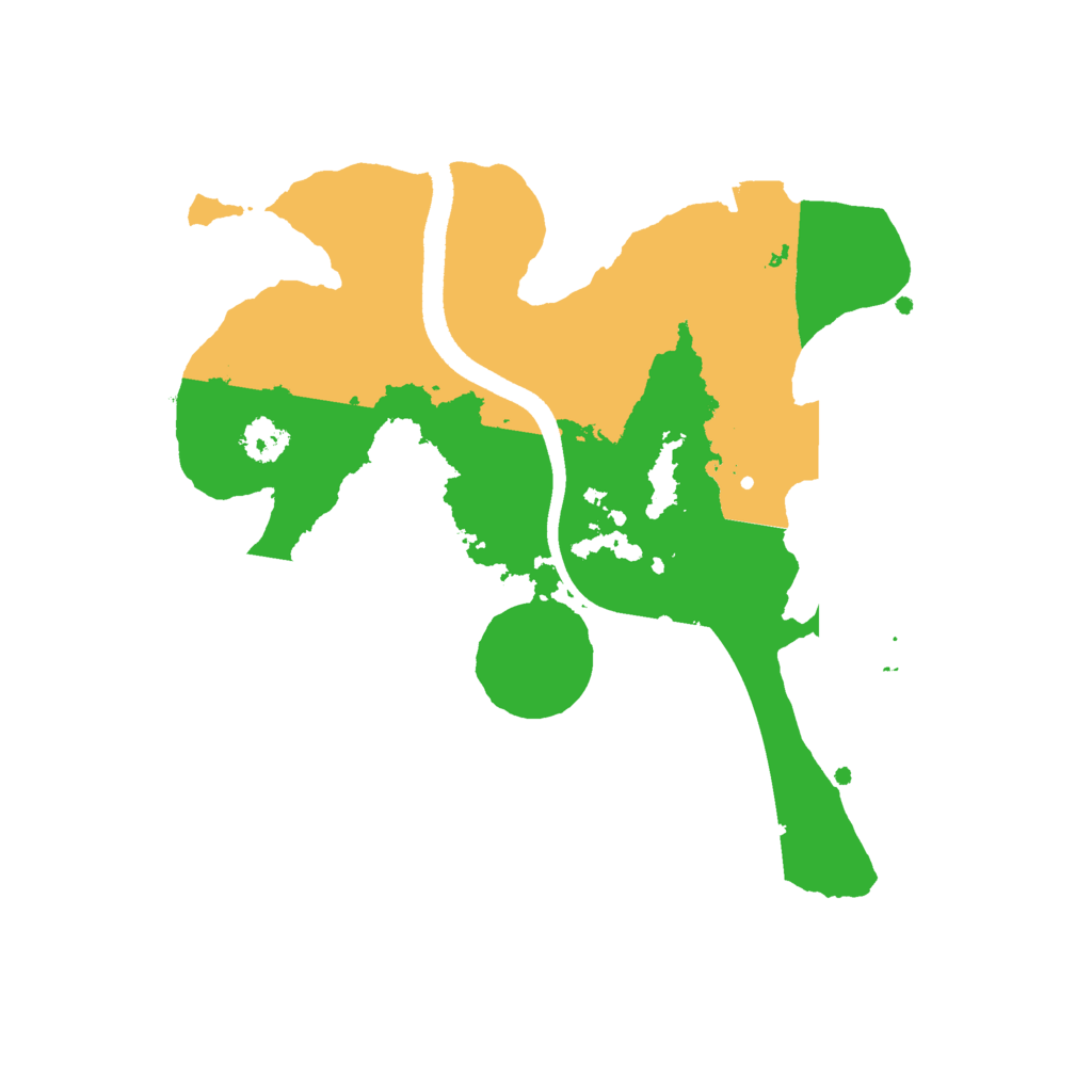 Biome Rust Map: Procedural Map, Size: 2500, Seed: 1356923124