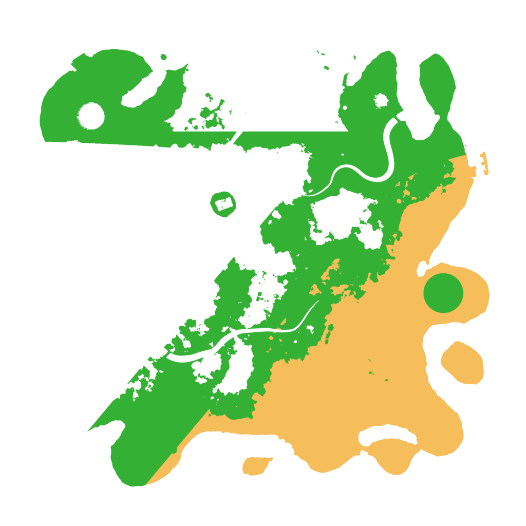 Biome Rust Map: Procedural Map, Size: 3500, Seed: 4405