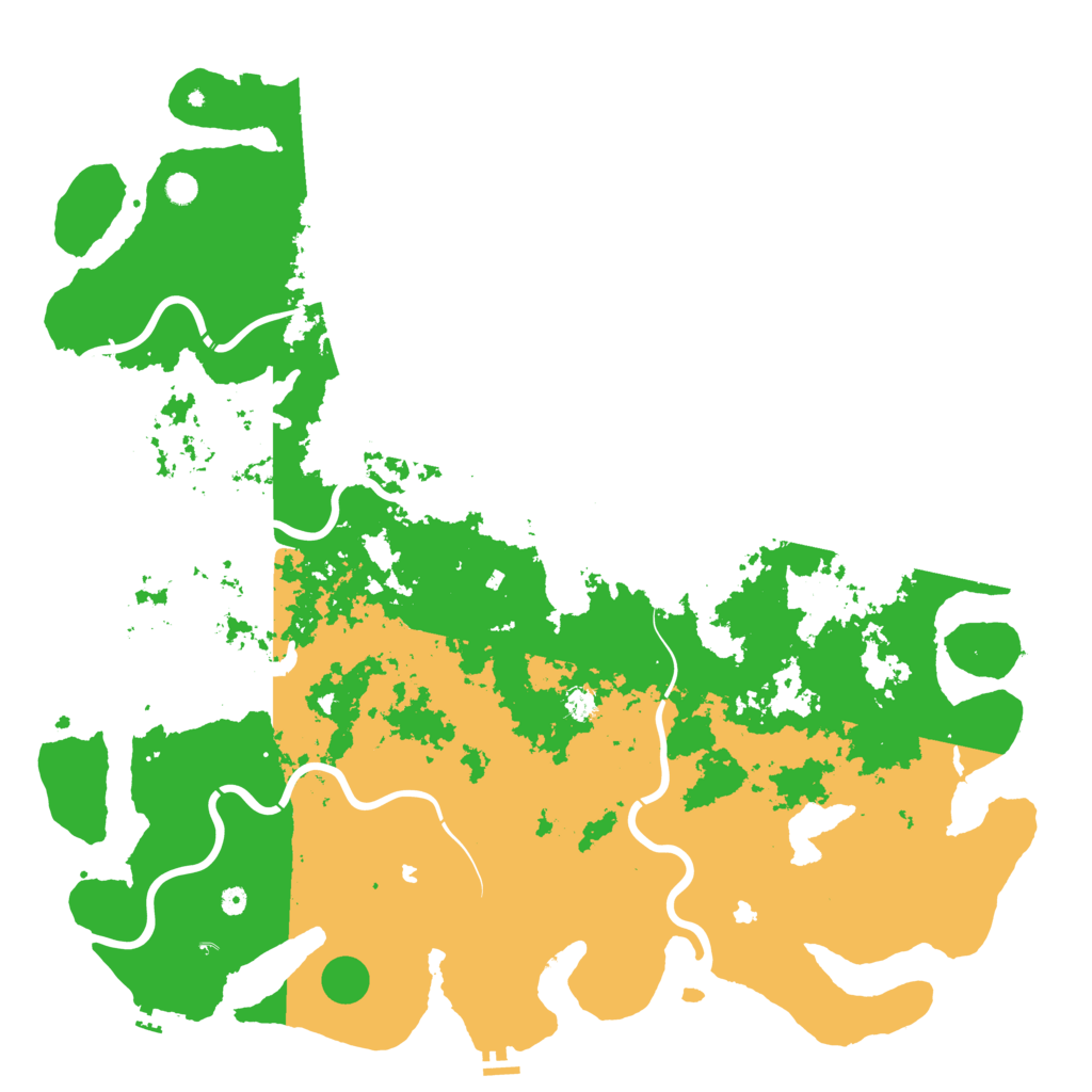 Biome Rust Map: Procedural Map, Size: 6000, Seed: 111556443