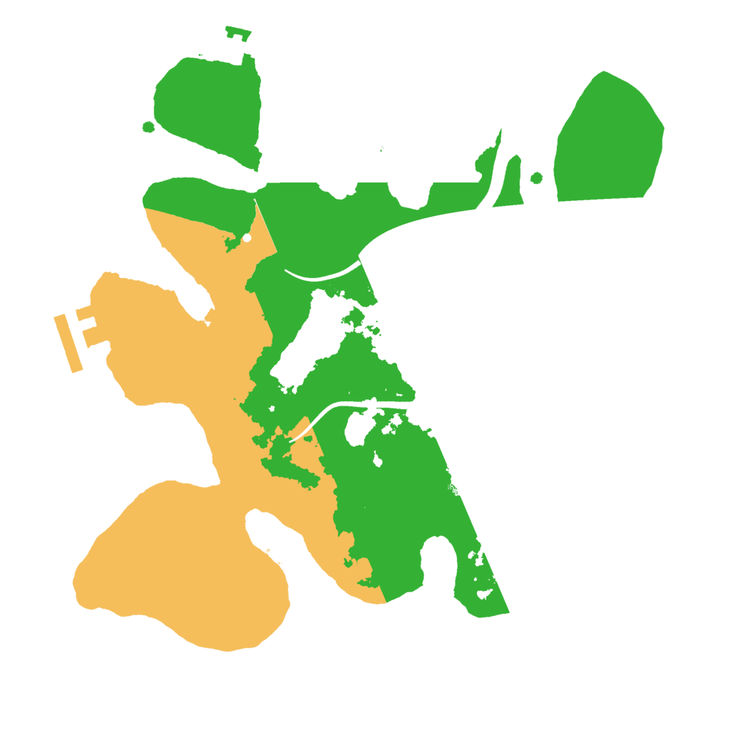 Biome Rust Map: Procedural Map, Size: 2500, Seed: 9623710