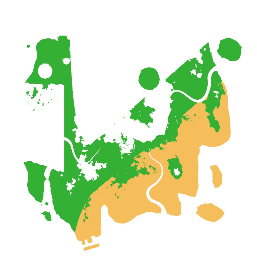 Biome Rust Map: Procedural Map, Size: 3250, Seed: 415252553