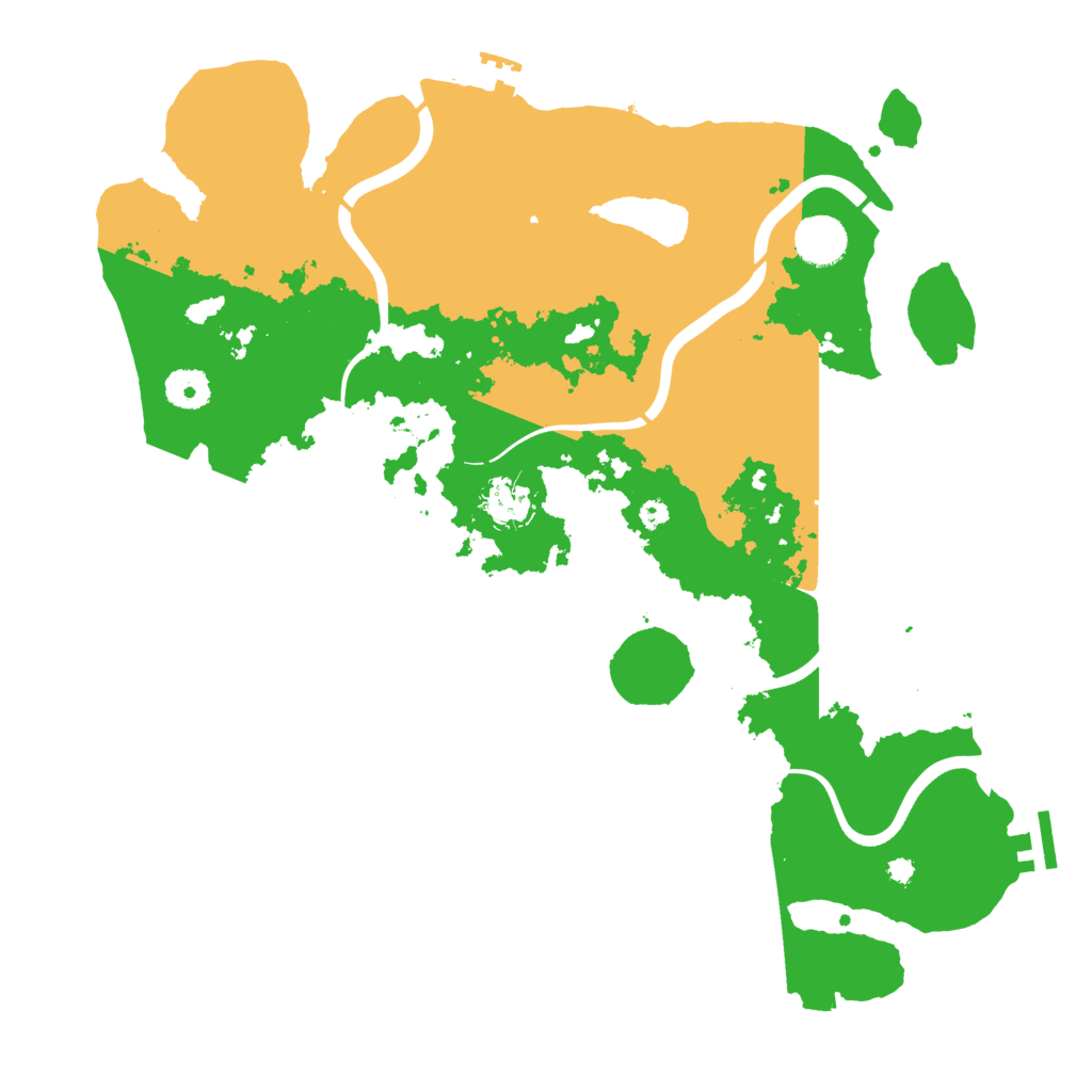 Biome Rust Map: Procedural Map, Size: 3800, Seed: 1783501311