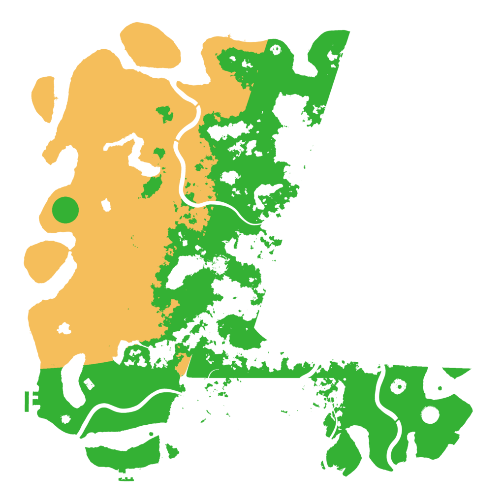 Biome Rust Map: Procedural Map, Size: 5000, Seed: 1246149093