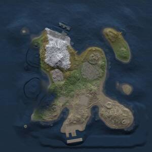 Thumbnail Rust Map: Procedural Map, Size: 2000, Seed: 1812625753, 5 Monuments