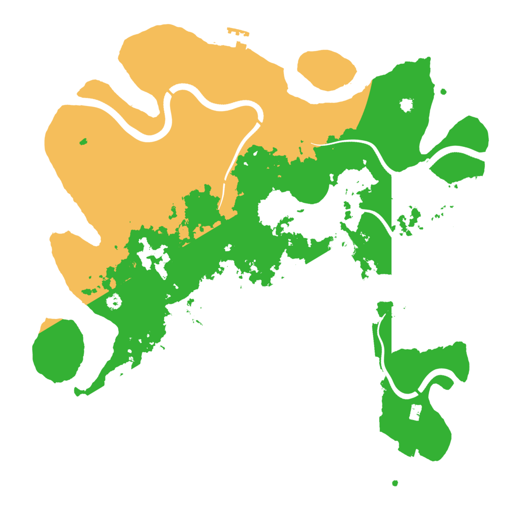 Biome Rust Map: Procedural Map, Size: 3500, Seed: 141633310