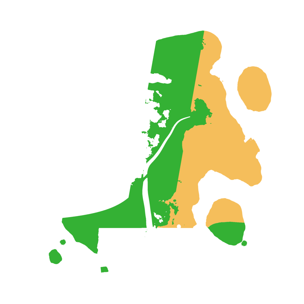 Biome Rust Map: Procedural Map, Size: 2200, Seed: 44447119