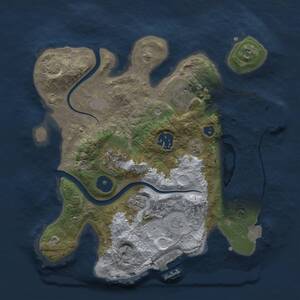 Thumbnail Rust Map: Procedural Map, Size: 2800, Seed: 950114714, 10 Monuments