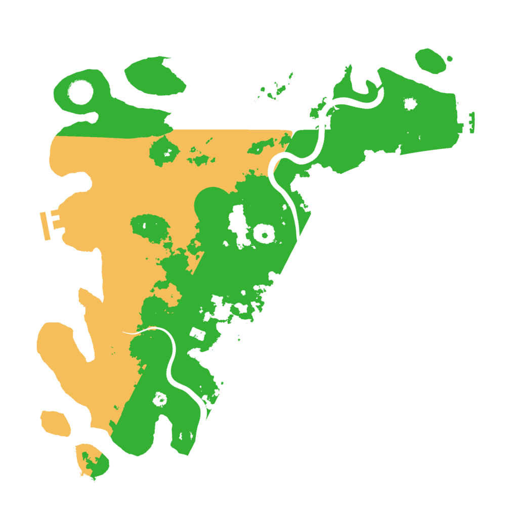 Biome Rust Map: Procedural Map, Size: 3700, Seed: 256766233