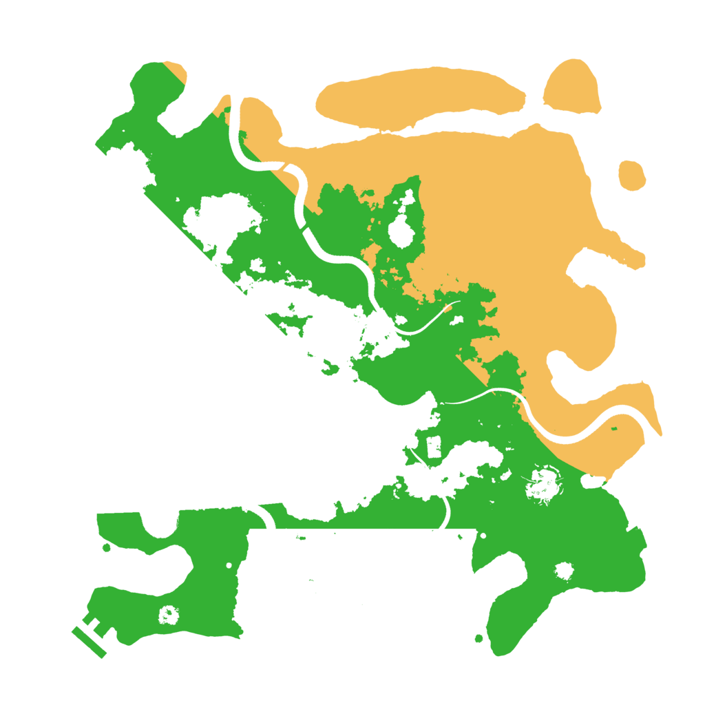Biome Rust Map: Procedural Map, Size: 3500, Seed: 77346