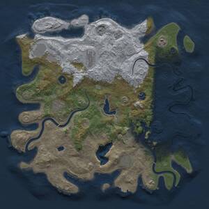 Thumbnail Rust Map: Procedural Map, Size: 4000, Seed: 103052026, 13 Monuments