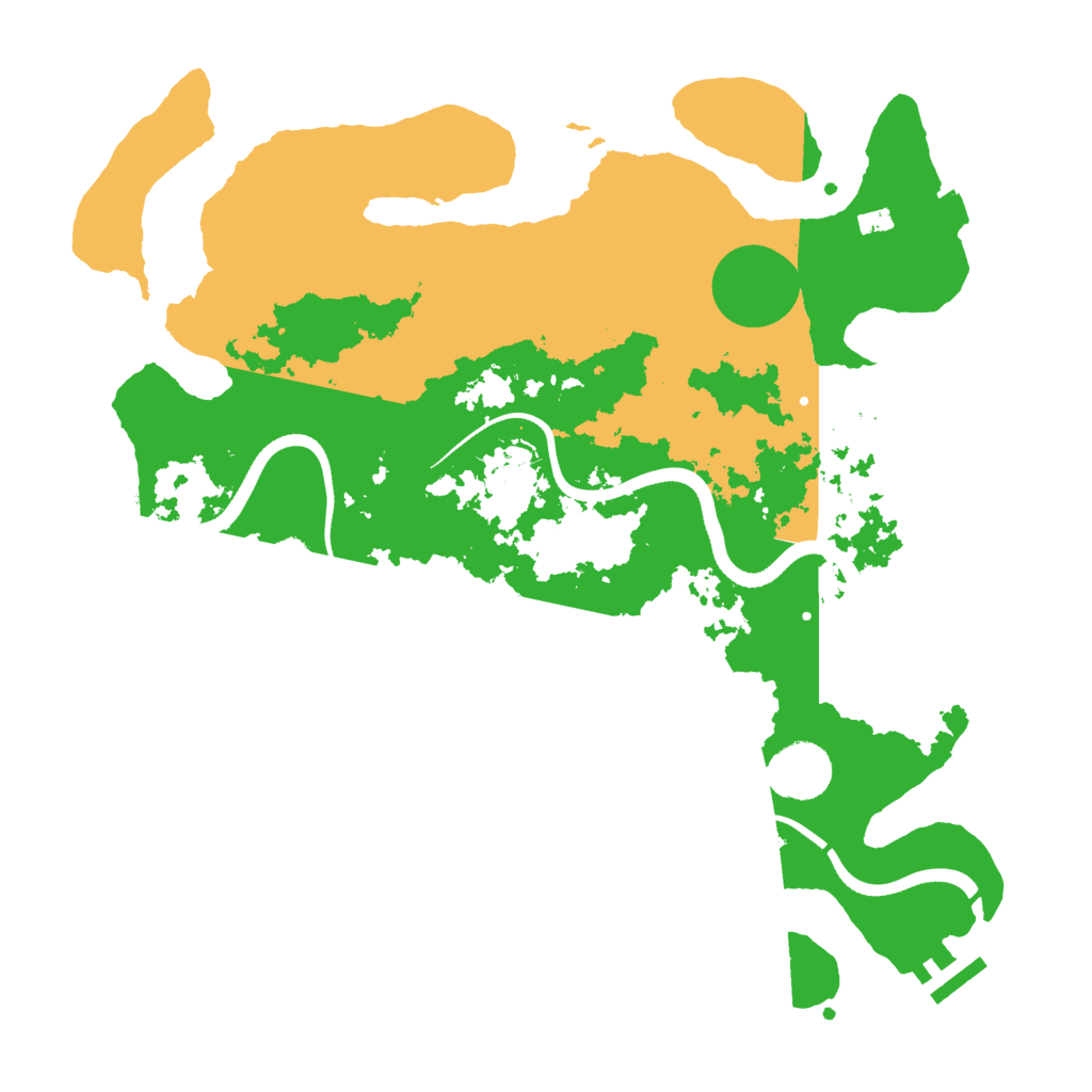 Biome Rust Map: Procedural Map, Size: 3500, Seed: 12321