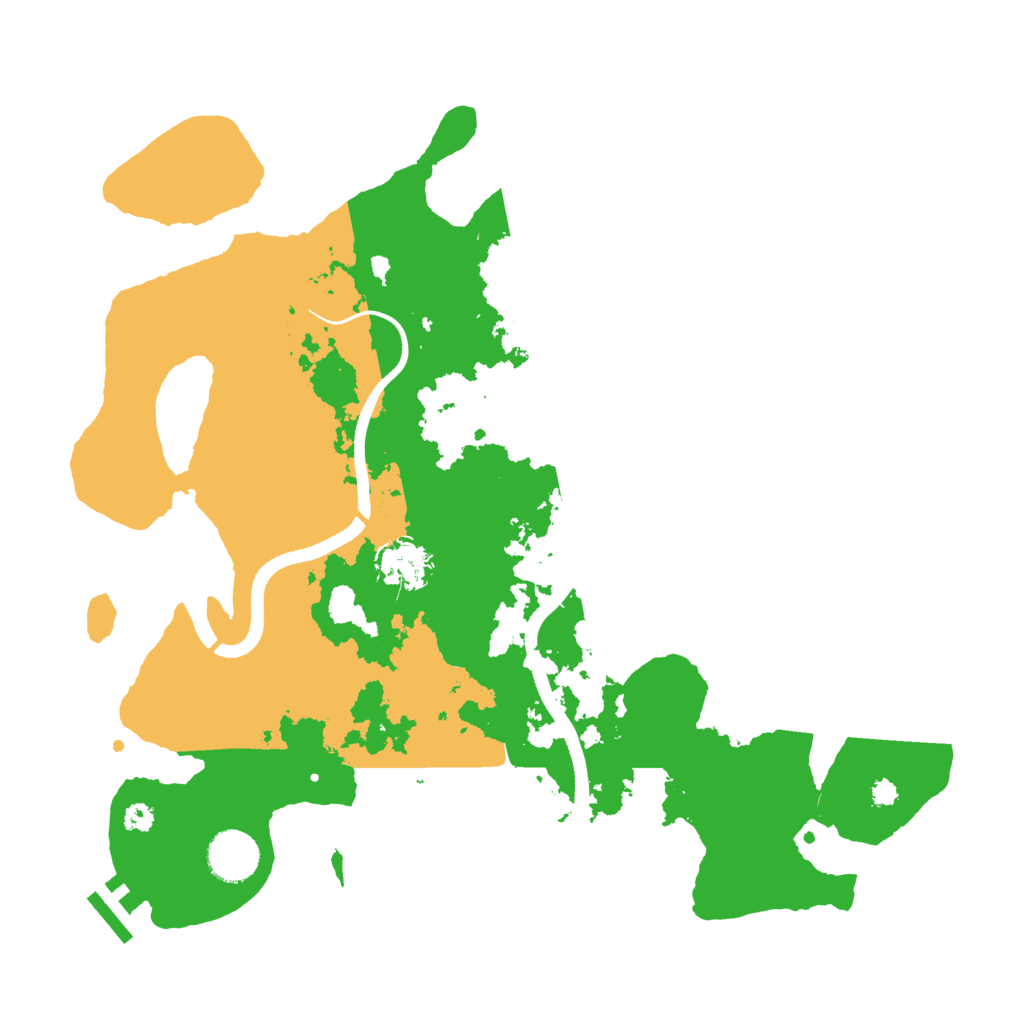 Biome Rust Map: Procedural Map, Size: 3500, Seed: 14419496