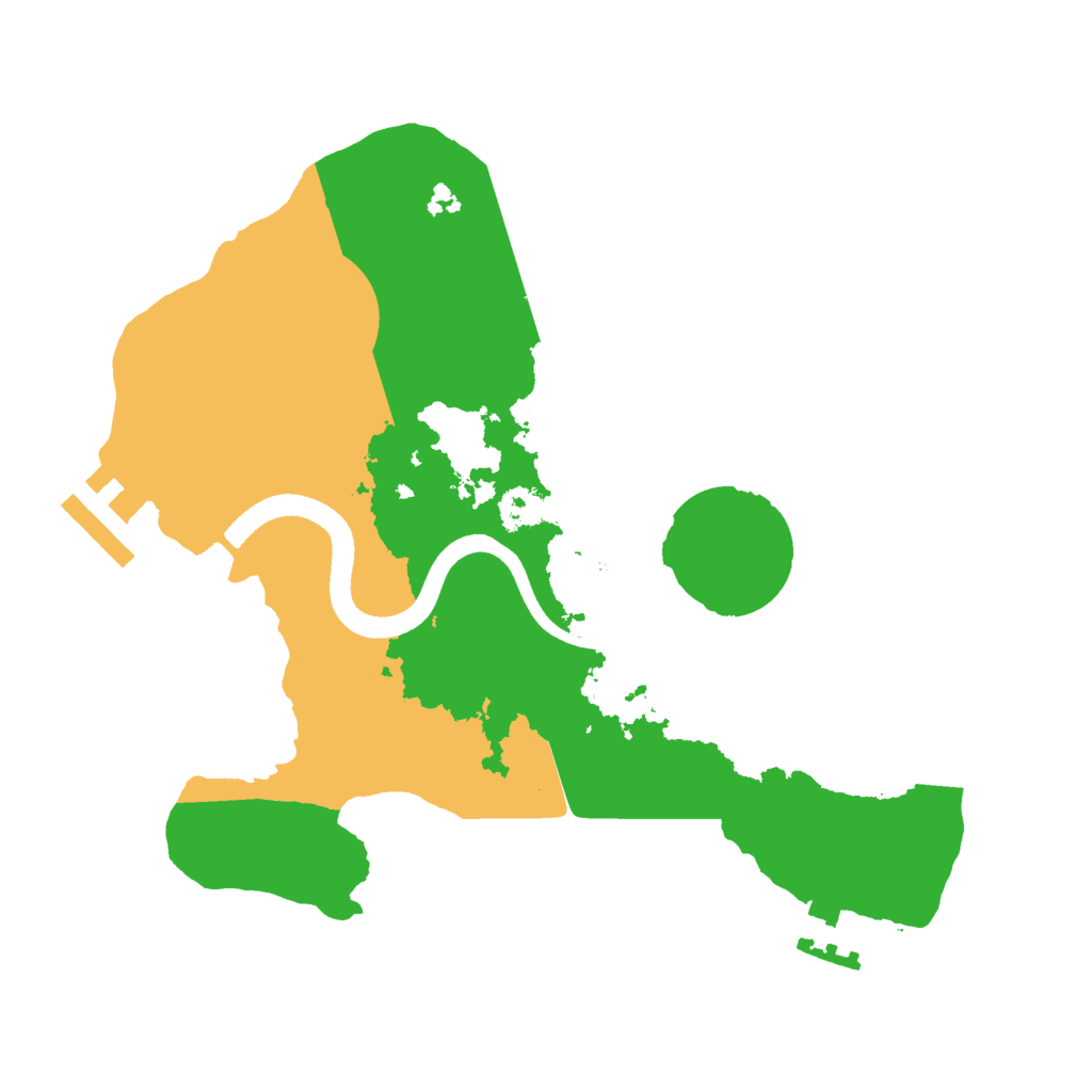 Biome Rust Map: Procedural Map, Size: 2500, Seed: 9862366