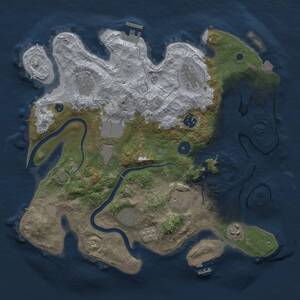 Thumbnail Rust Map: Procedural Map, Size: 3500, Seed: 35002026, 14 Monuments