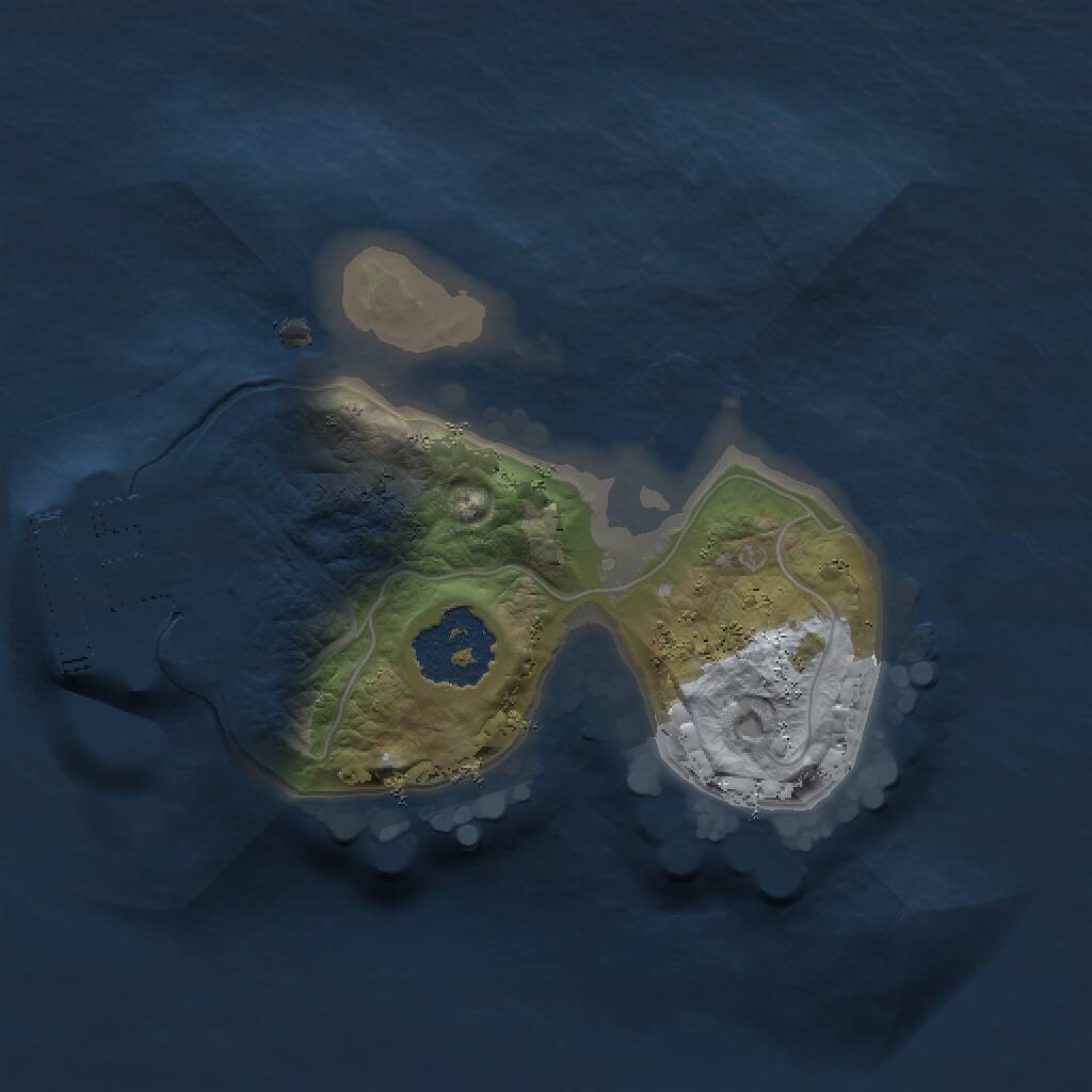 Rust Map: Procedural Map, Size: 1400, Seed: 661899989, 2 Monuments