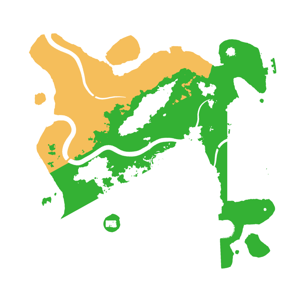 Biome Rust Map: Procedural Map, Size: 3000, Seed: 9384721