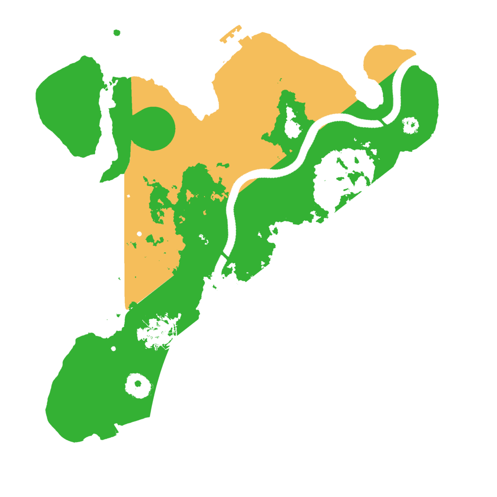Biome Rust Map: Procedural Map, Size: 3000, Seed: 47858