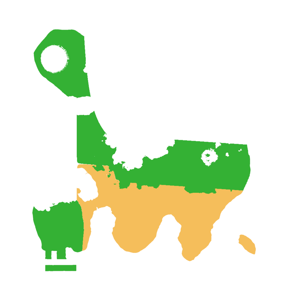 Biome Rust Map: Procedural Map, Size: 2000, Seed: 1270655830