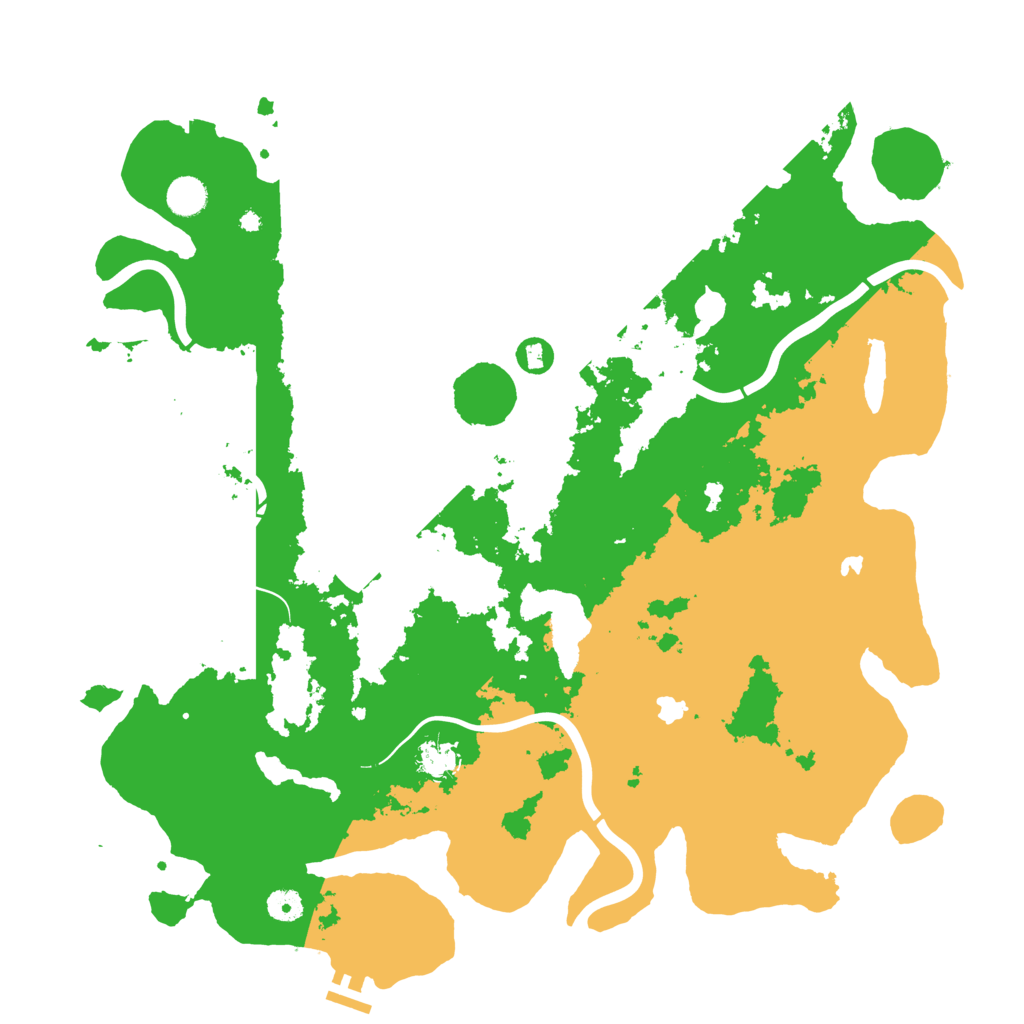 Biome Rust Map: Procedural Map, Size: 4500, Seed: 1087809977