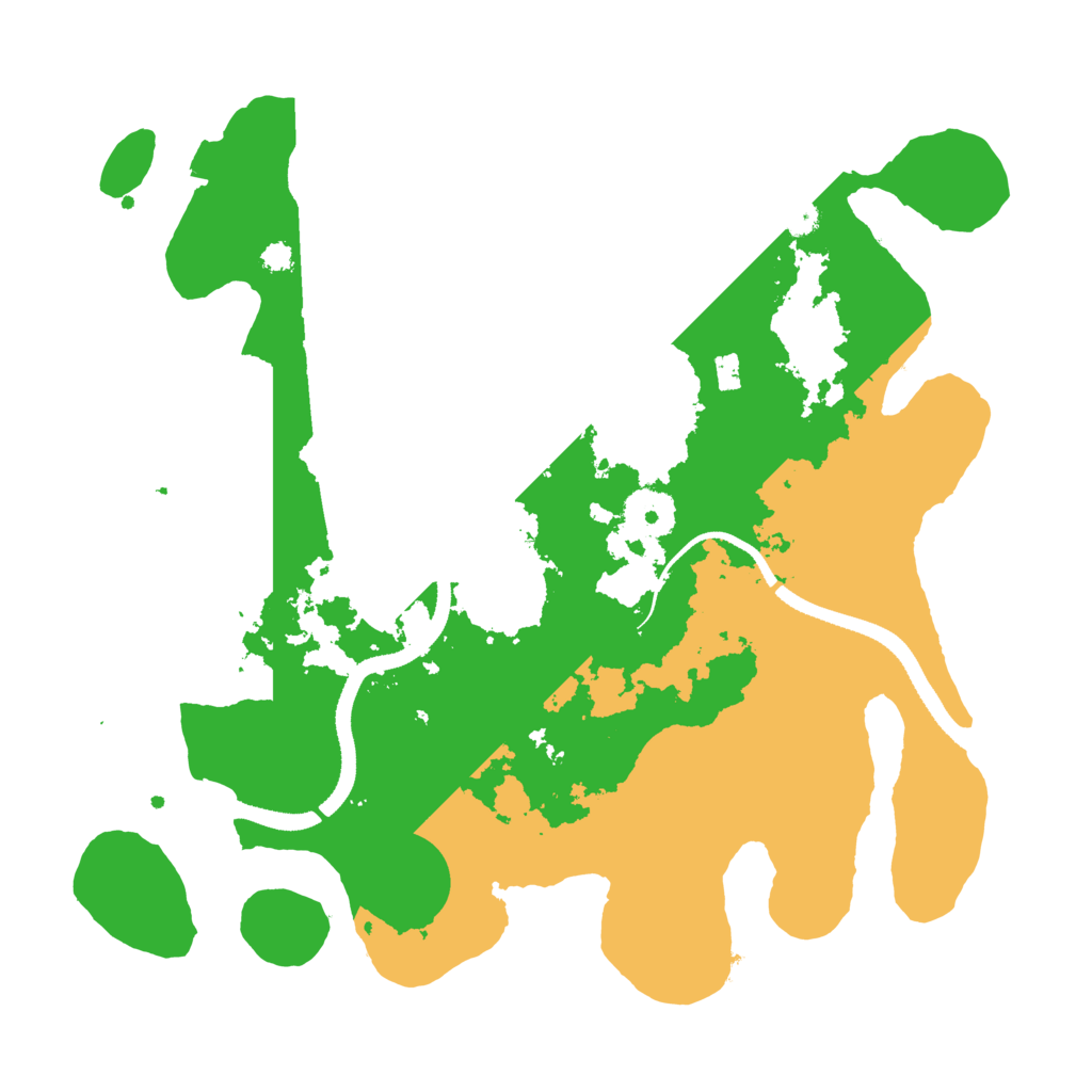 Biome Rust Map: Procedural Map, Size: 3300, Seed: 338056753
