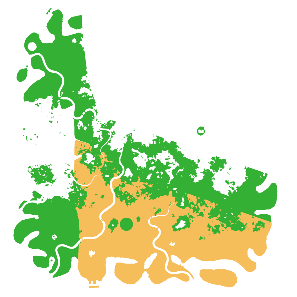 Biome Rust Map: Procedural Map, Size: 6000, Seed: 76905423