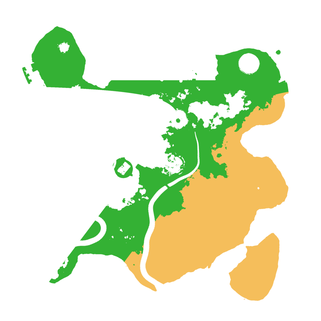 Biome Rust Map: Procedural Map, Size: 2800, Seed: 654321
