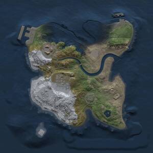 Thumbnail Rust Map: Procedural Map, Size: 2201, Seed: 467912161, 7 Monuments