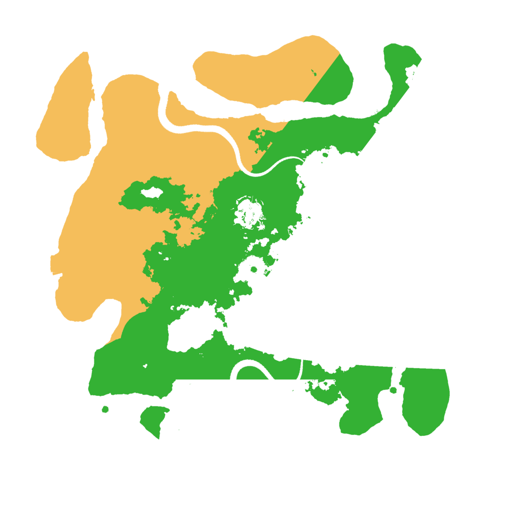 Biome Rust Map: Procedural Map, Size: 3000, Seed: 206895