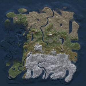 Thumbnail Rust Map: Procedural Map, Size: 4500, Seed: 1896208417, 15 Monuments