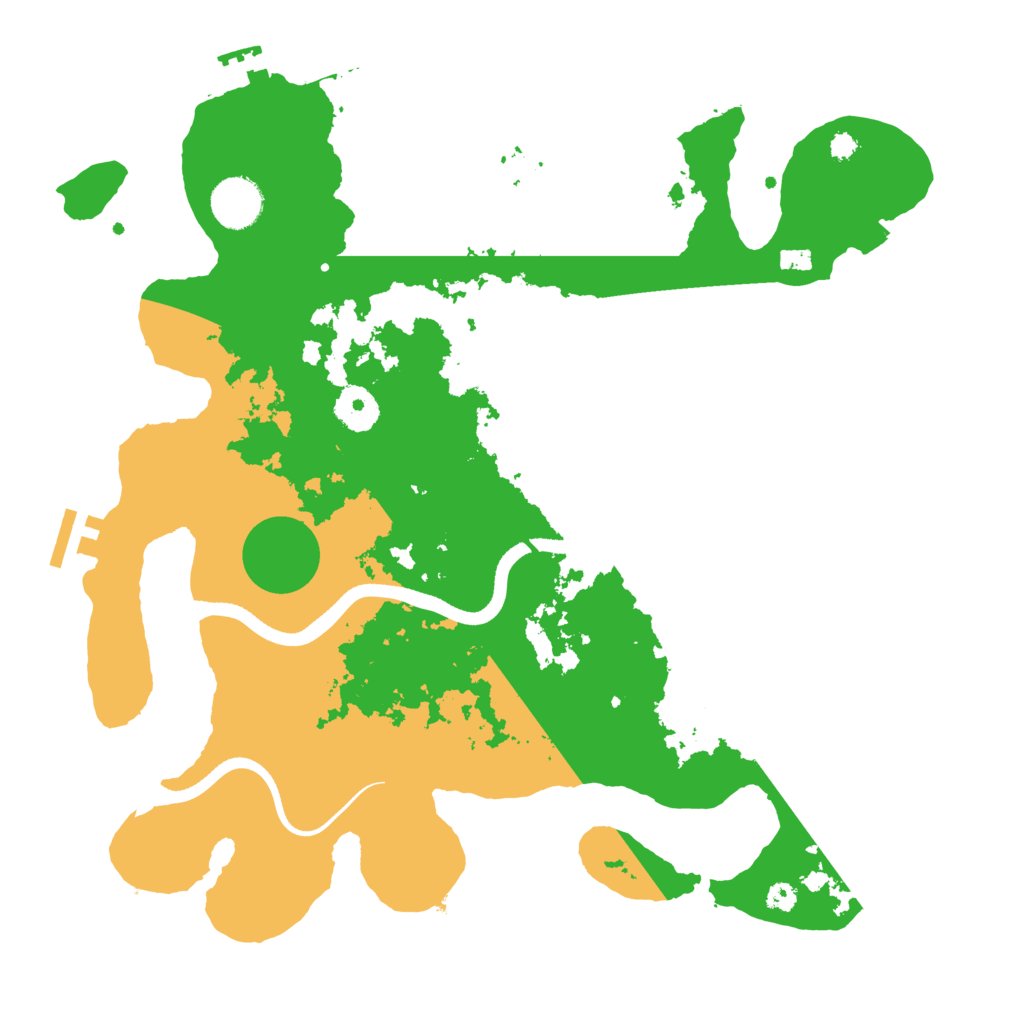 Biome Rust Map: Procedural Map, Size: 3500, Seed: 69705048