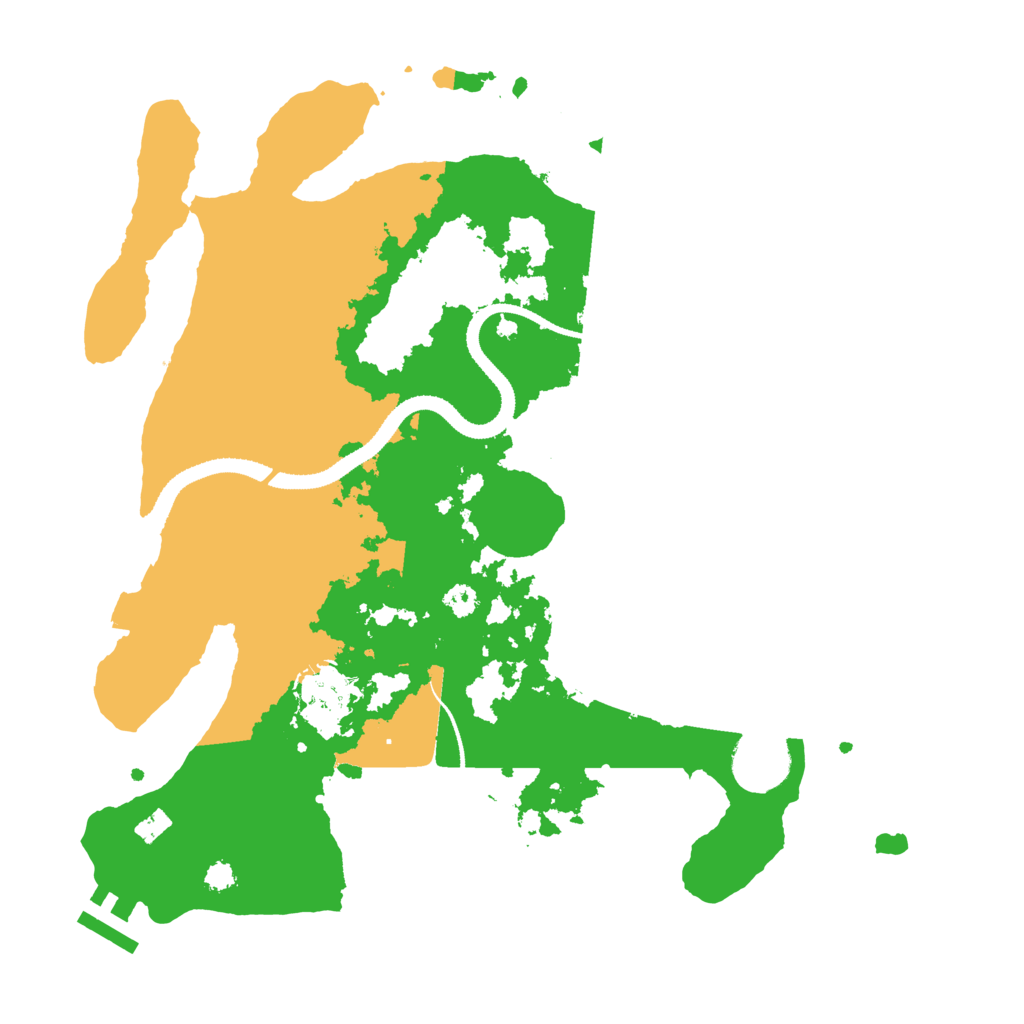Biome Rust Map: Procedural Map, Size: 3200, Seed: 2067530805